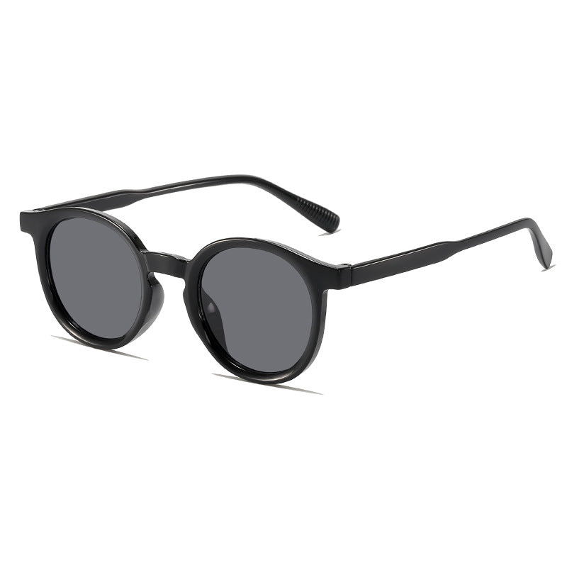 Rowan Sun Round Sunglasses in Black / Gray