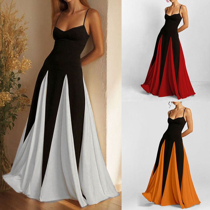 The Paloma Monochrome Colorblock Maxi Dress