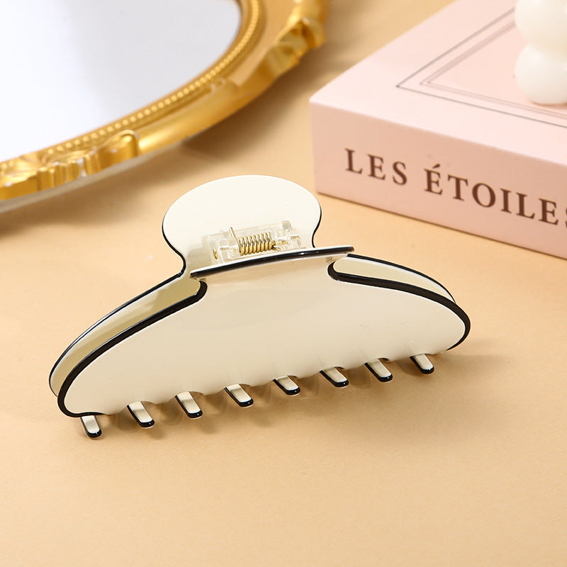 The Odile Acetate Claw Clip in Ivory
