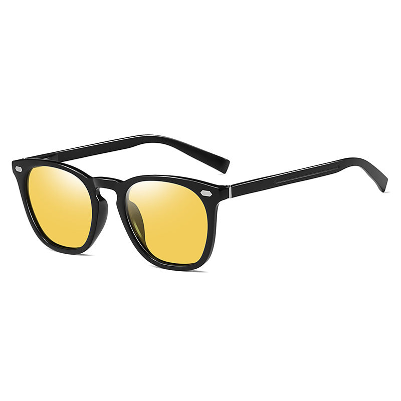 Sorbet 01 Square Sunglasses in Black / Yellow