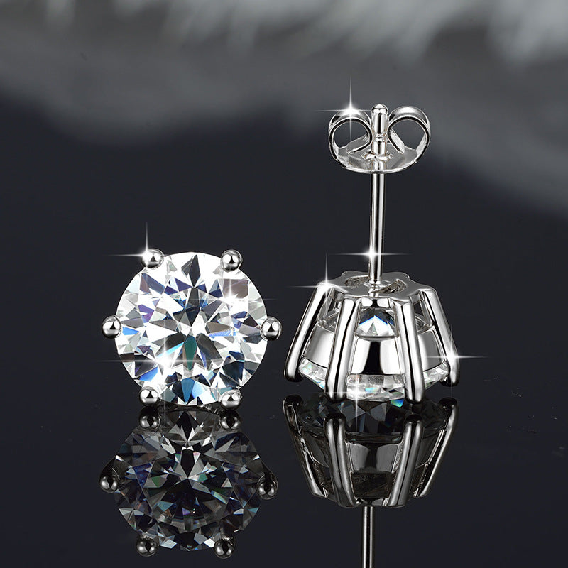 The Elara 1ct Moissanite Studs, photo 1