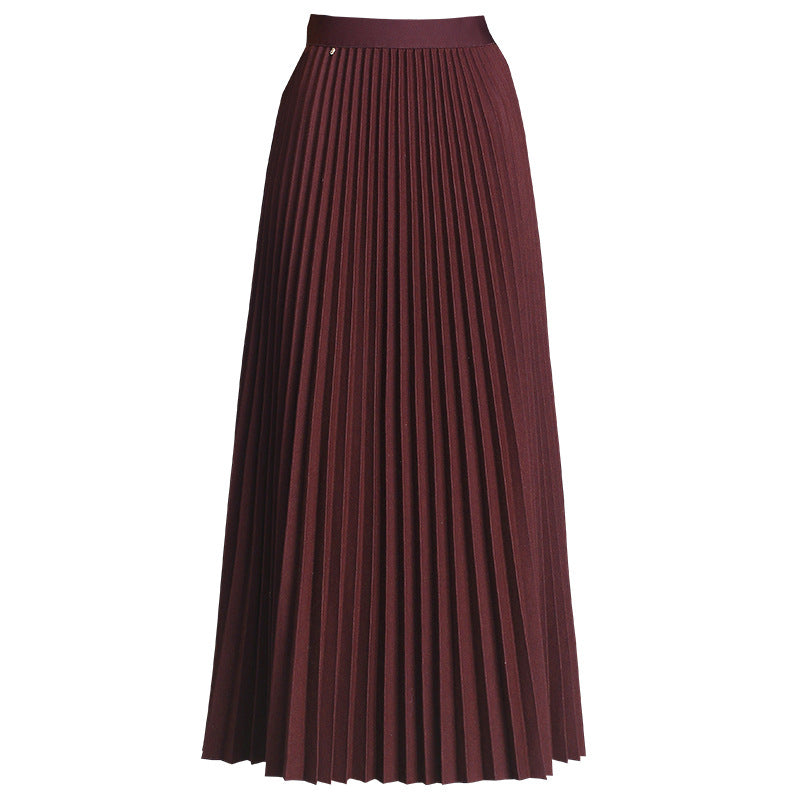 The Maren Draped Pleated Midi Skirt, photo 6