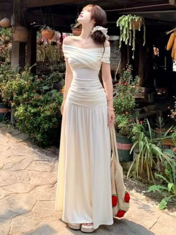 The Riviera Off-Shoulder Ruched Column Maxi Dress, photo 2