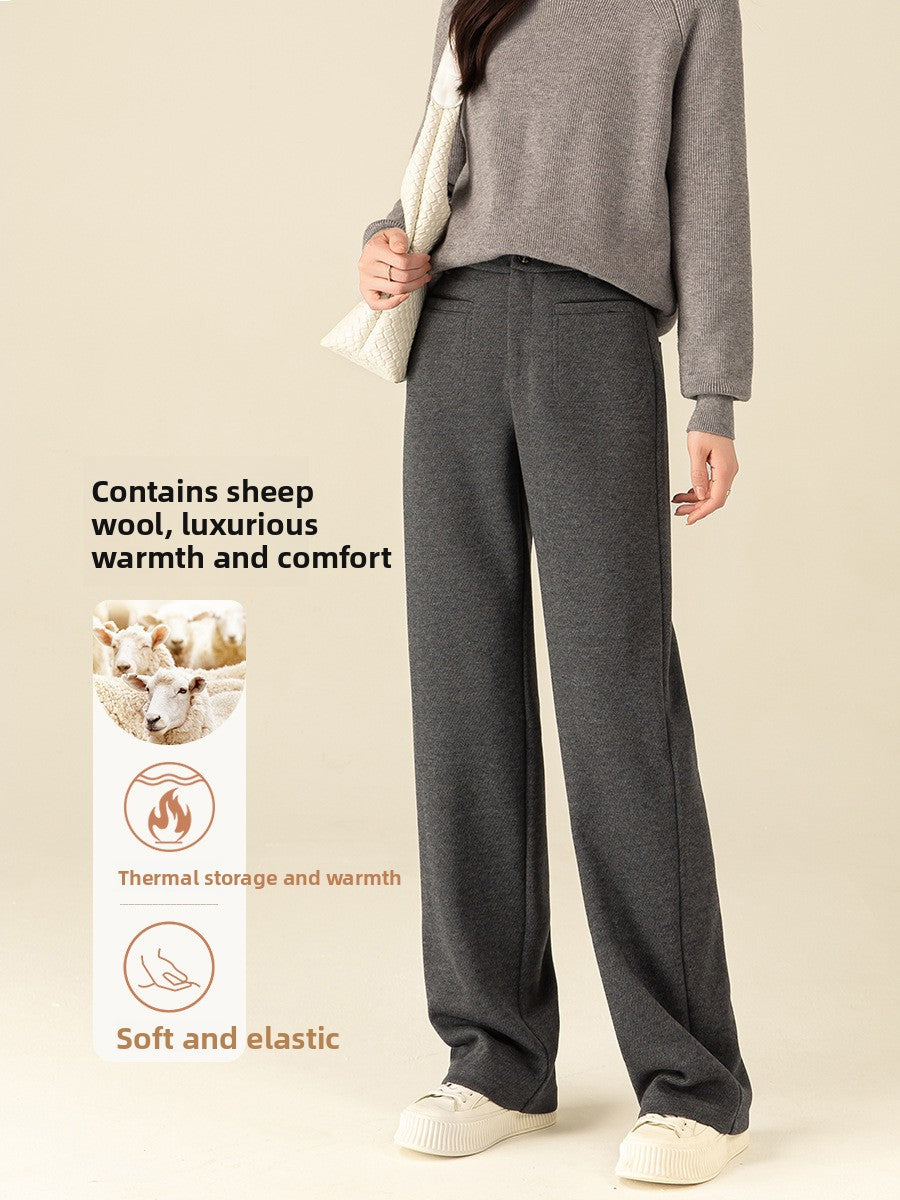 The Wren Brushed Wide-Leg Trousers, photo 2
