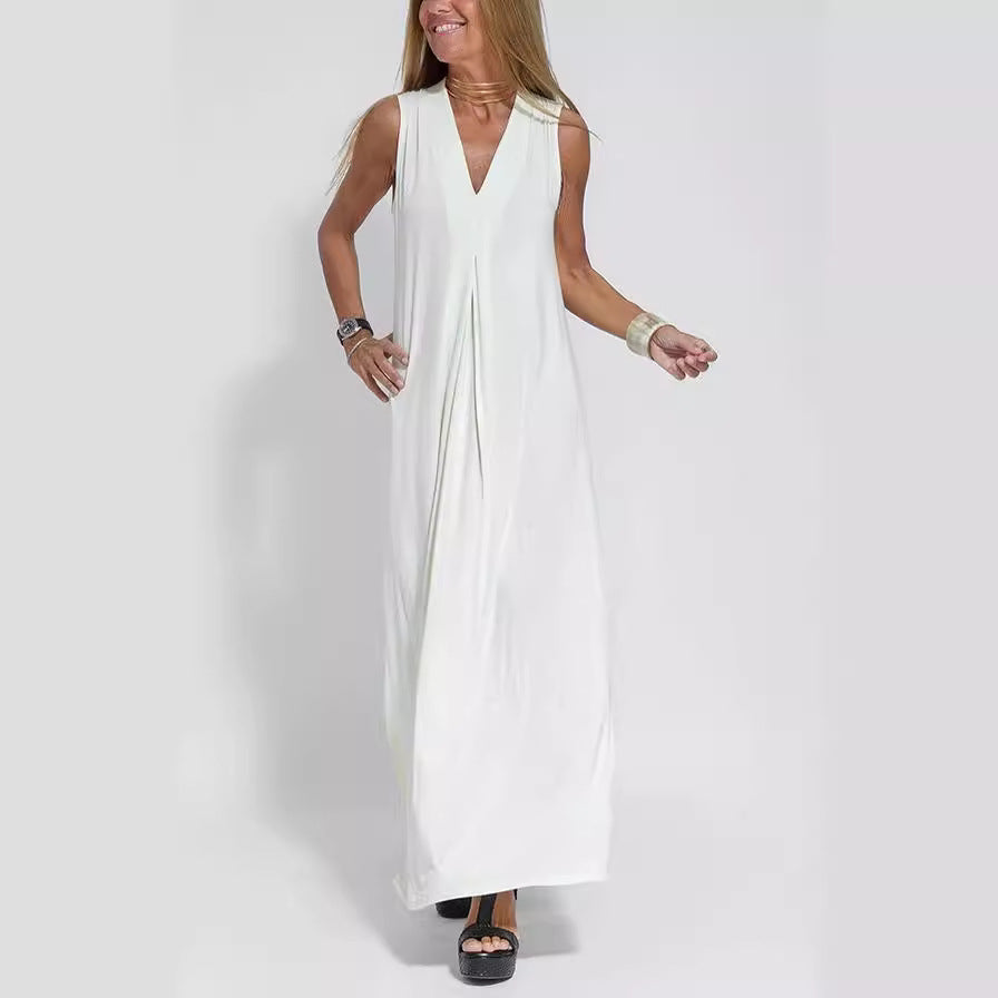 The Solstice Two-Piece Pleated V-Neck Maxi Dress & Duster Cardigan Set, photo 4