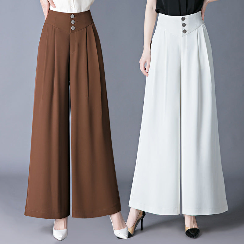 The Rhea Drape Straight-Leg Wide Trousers, photo 4