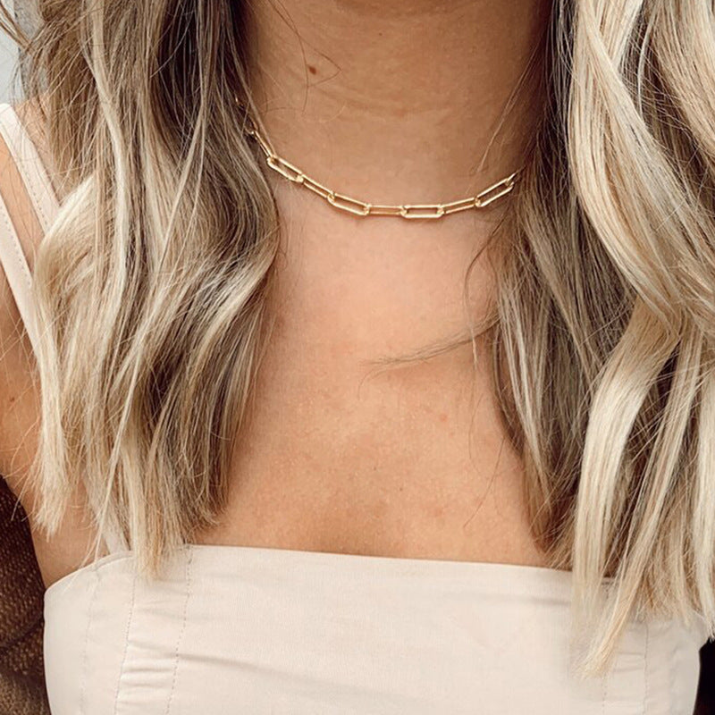 The Mira Waterproof Paperclip Chain Necklace, photo 2