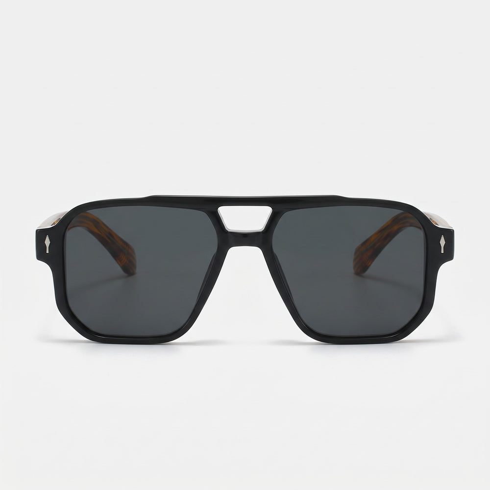 Prescott Sun Aviator Sunglasses - front view on white