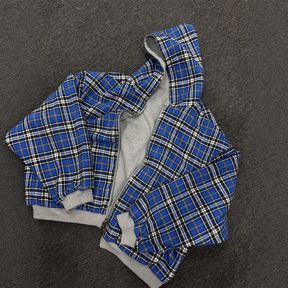 Reversible Zip Front Hooded Sweatshirt