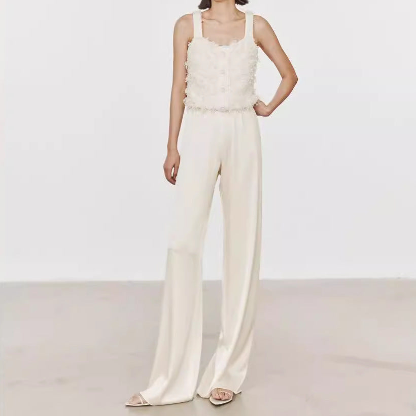 The Celeste Satin-Finish High-Waist Wide-Leg Pants, photo 4