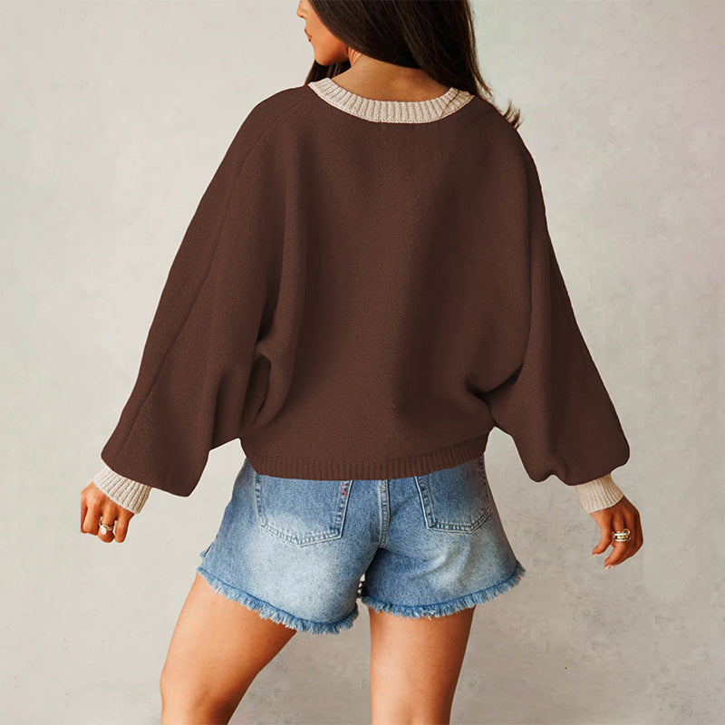 The Josephine Crewneck Batwing Cardigan, photo 4 of 8