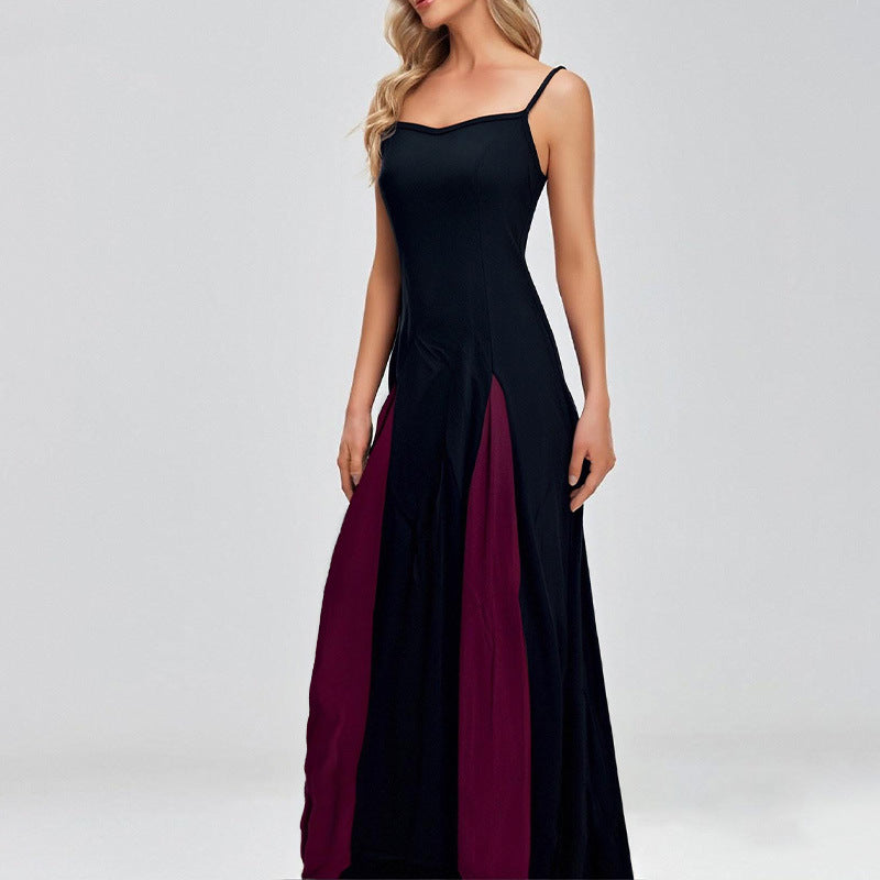 The Paloma Monochrome Colorblock Maxi Dress