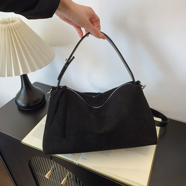 The Odette Frosted Faux-Suede Shoulder Bag, photo 2