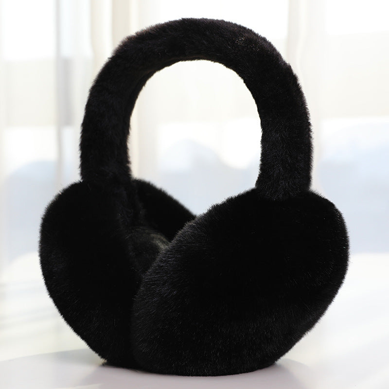 The Alpine Plush Earmuffs in Black