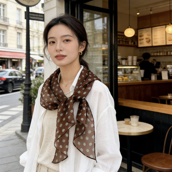 The Juno Polka-Dot Skinny Scarf, photo 2