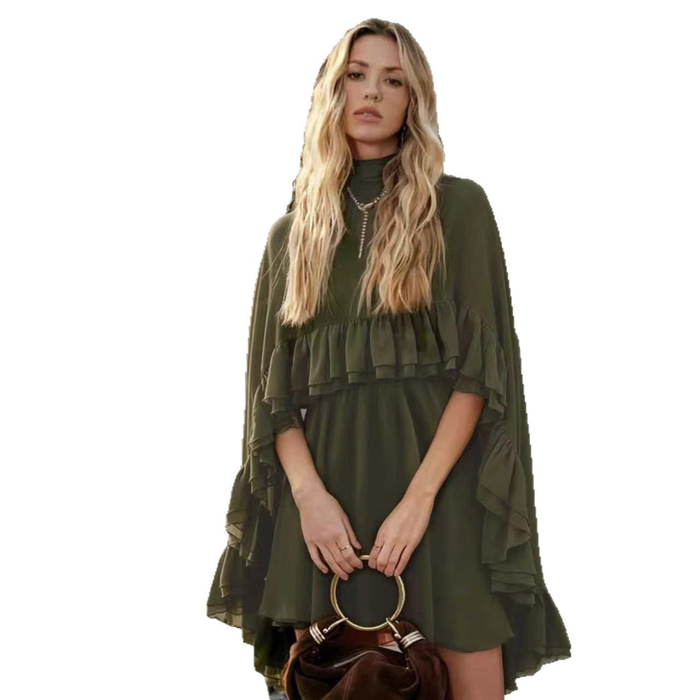 The Audrey Two-Piece Mock-Neck Sleeveless Top & A-Line Midi Skirt Set, photo 6