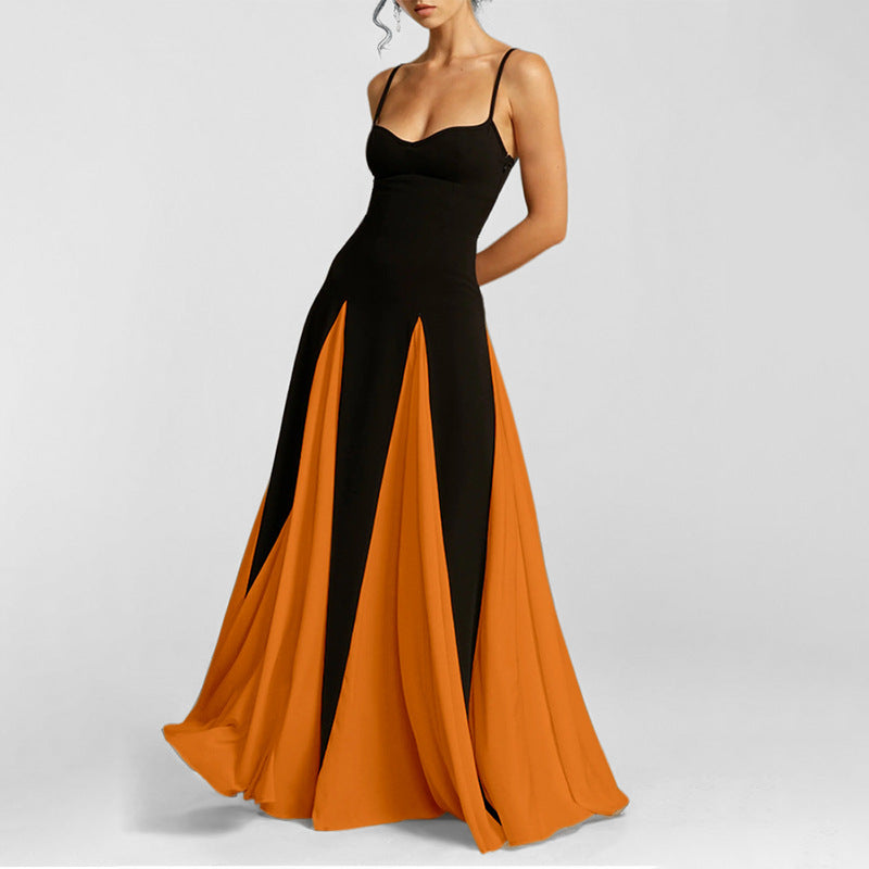 The Paloma Monochrome Colorblock Maxi Dress