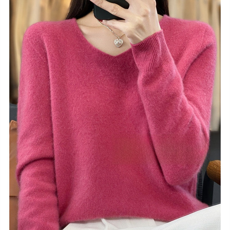The Ada Relaxed V-Neck Knit Sweater, photo 5