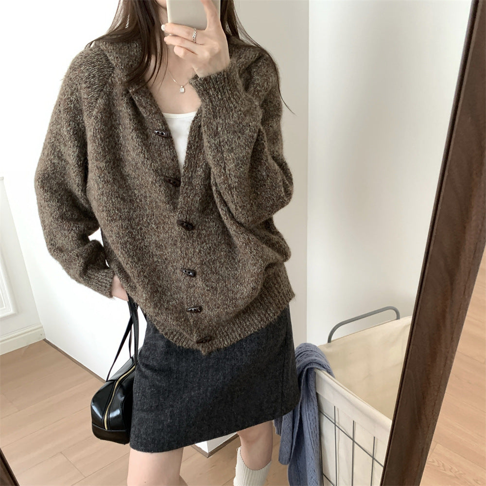 The Aspen Chunky Hooded Knit Coat
