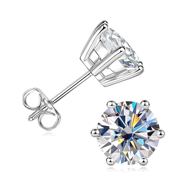 The Elara 1ct Moissanite Studs, photo 3