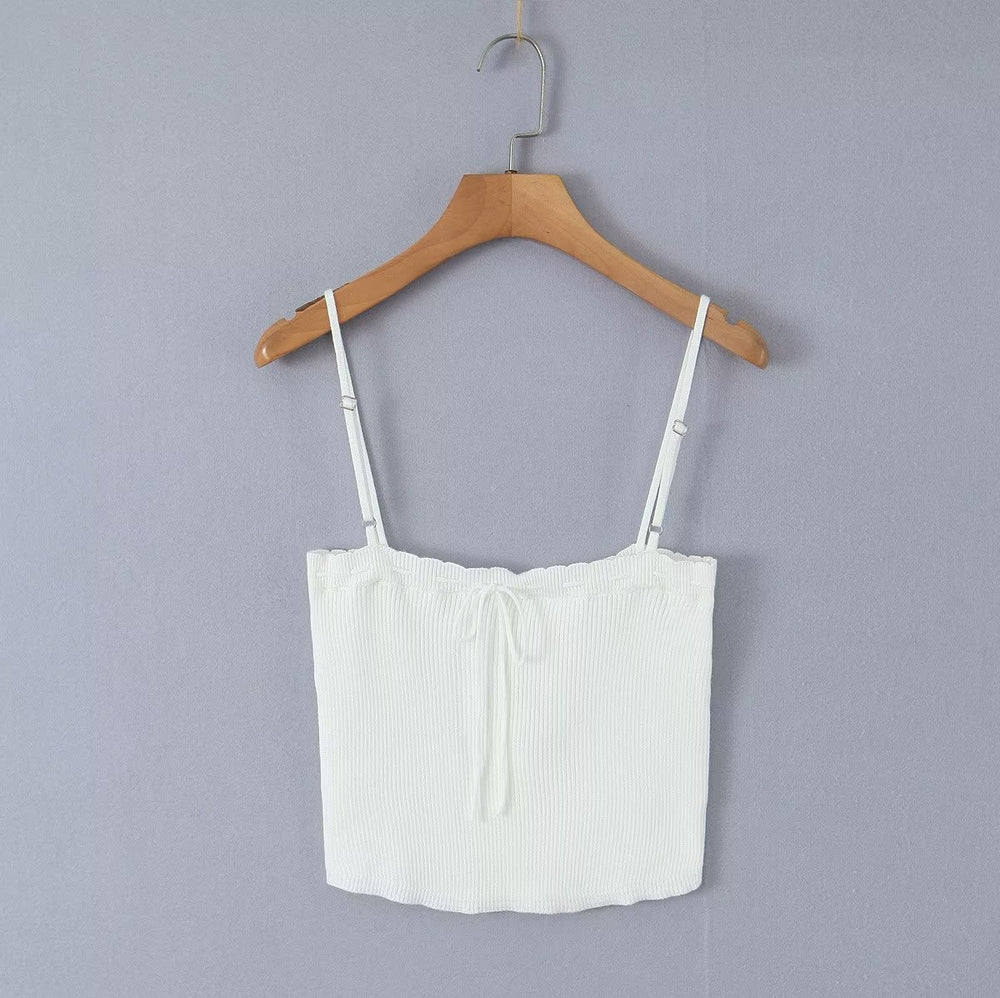 The Margot Three-Piece Knit Set in White sling