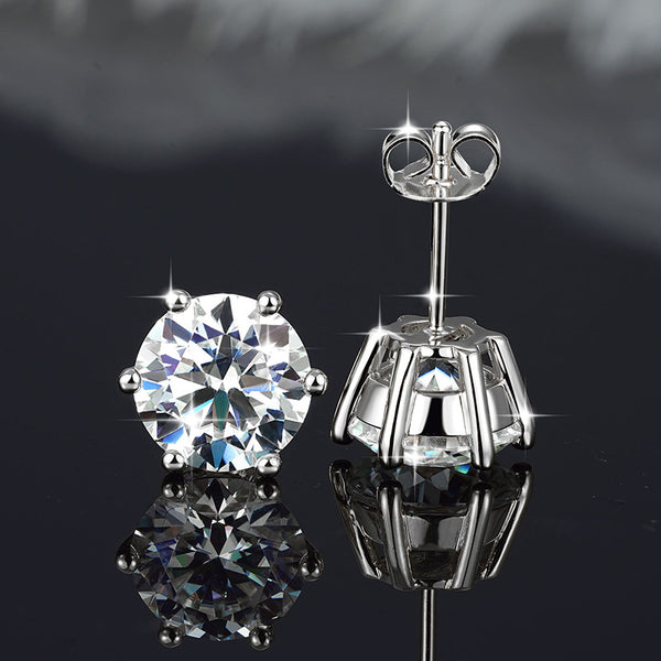 The Elara 1ct Moissanite Studs, photo 1