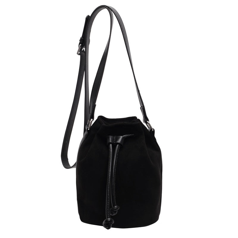 The Sienna Faux-Suede Drawstring Bucket Bag, photo 5