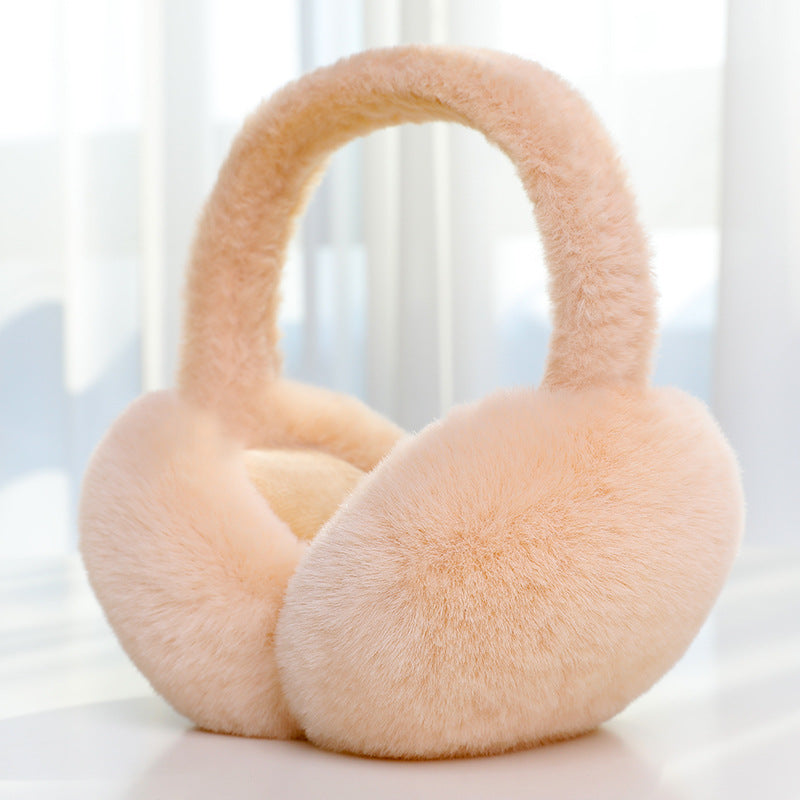 The Alpine Plush Earmuffs in Beige