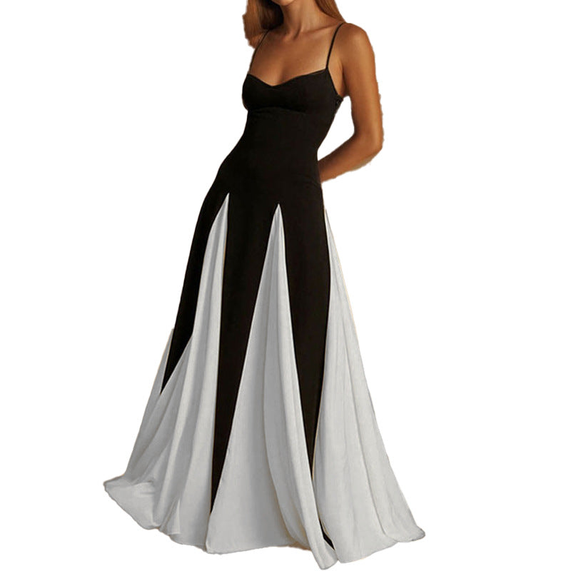 The Paloma Monochrome Colorblock Maxi Dress