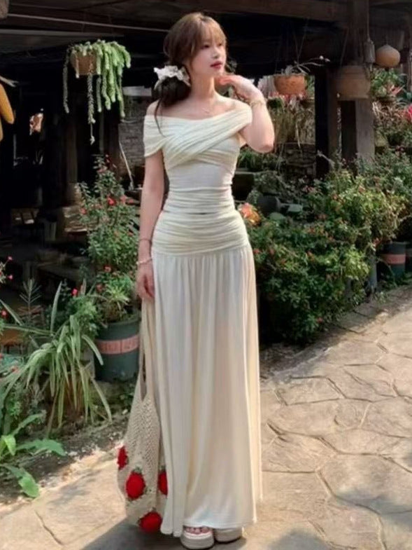 The Riviera Off-Shoulder Ruched Column Maxi Dress, photo 5