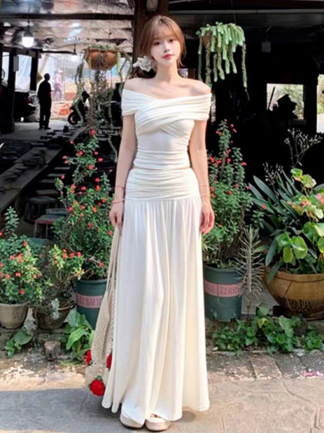 The Riviera Off-Shoulder Ruched Column Maxi Dress, photo 6