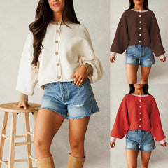 The Josephine Crewneck Batwing Cardigan