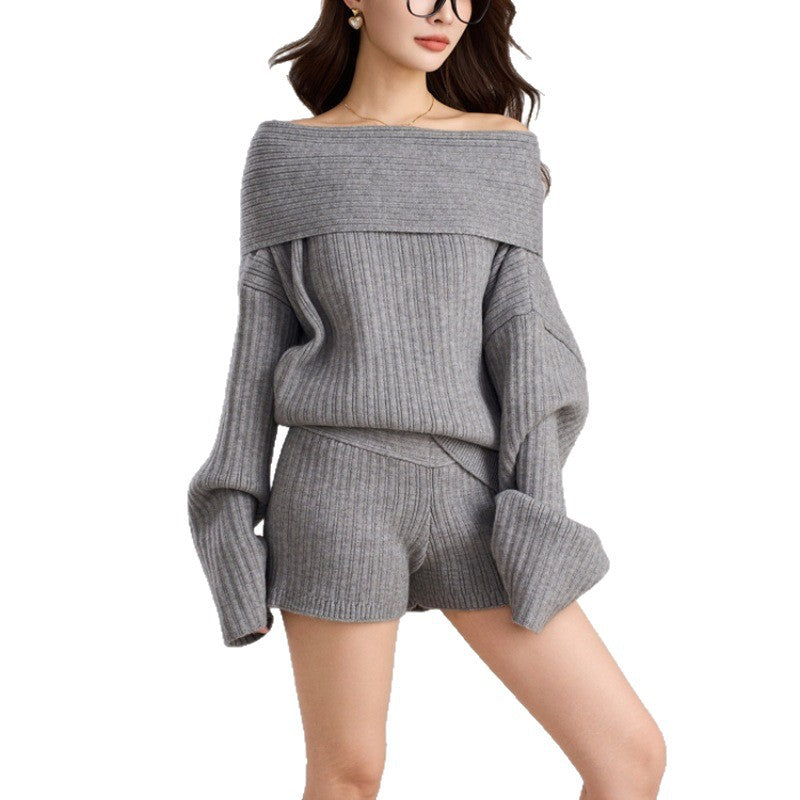 The Elise One-Shoulder Knit Top & Shorts Set, photo 6