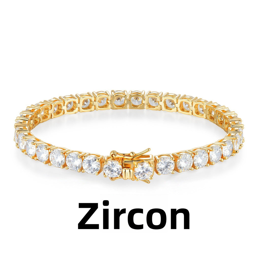 The Riviere Tennis Bracelet in 2mm gold-zircon