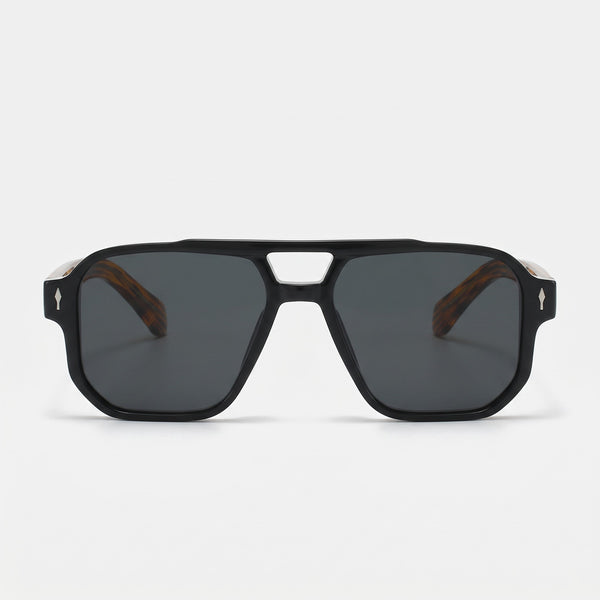 Prescott Sun Aviator Sunglasses - front view on white