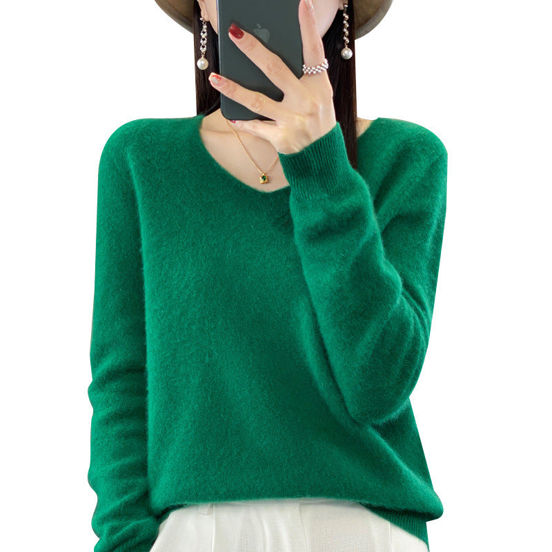 The Ada Relaxed V-Neck Knit Sweater, photo 3