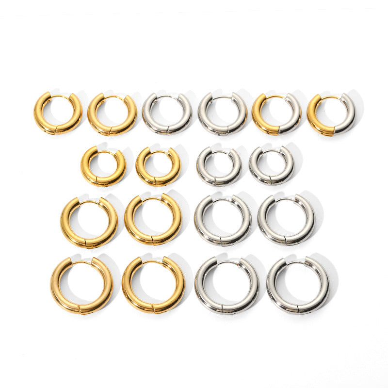 The Lune Waterproof Chunky Huggie Hoops, photo 5