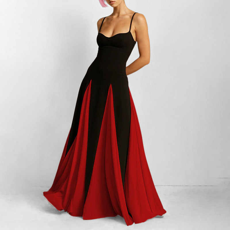 The Paloma Monochrome Colorblock Maxi Dress